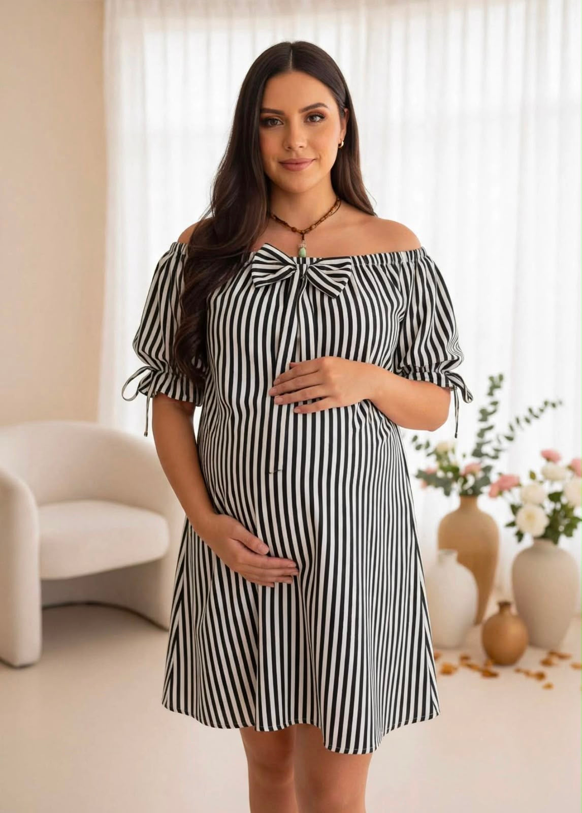 VESTIDO MATERNO CHIC
